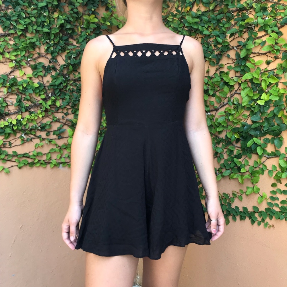 Urban Outfitters Strappy Black Romper